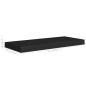 Prateleiras de parede suspensas 4 pcs 60x23,5x3,8 cm MDF preto