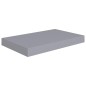 Prateleiras de parede suspensas 2 pcs 40x23x3,8cm MDF cinza