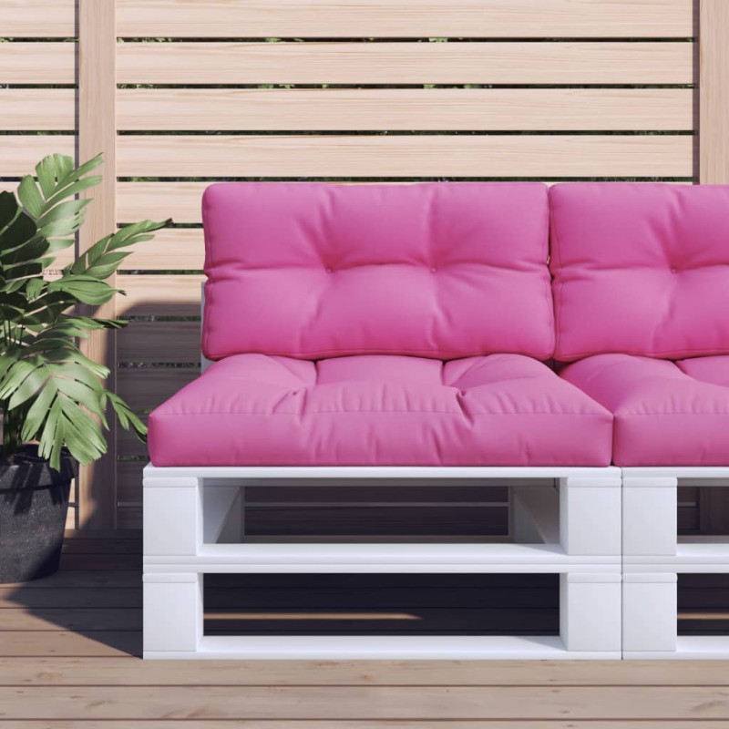 Almofadões para paletes 2 pcs tecido rosa-Almofadas para poltronas e sofás-Home Retail