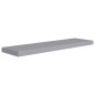 Prateleiras parede suspensas 2 pcs 90x23,5x3,8cm MDF cinzento