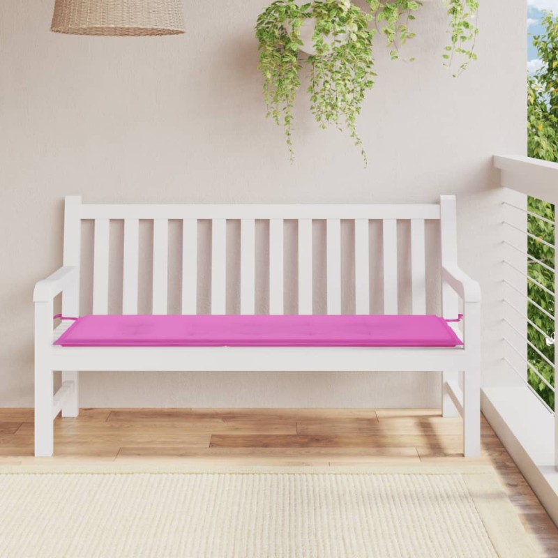 Almofadão p/ banco de jardim 150x50x3 cm tecido oxford rosa-Almofadas para poltronas e sofás-Home Retail