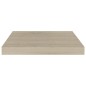 Prateleiras parede suspensas 2 pcs 40x23x3,8cm MDF cor carvalho