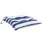 Almofadões p/ cadeira 2pcs 40x40x7 cm tecido riscas azul/branco