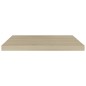 Prateleiras parede suspensas 4 pcs 60x23,5x3,8 cm MDF carvalho