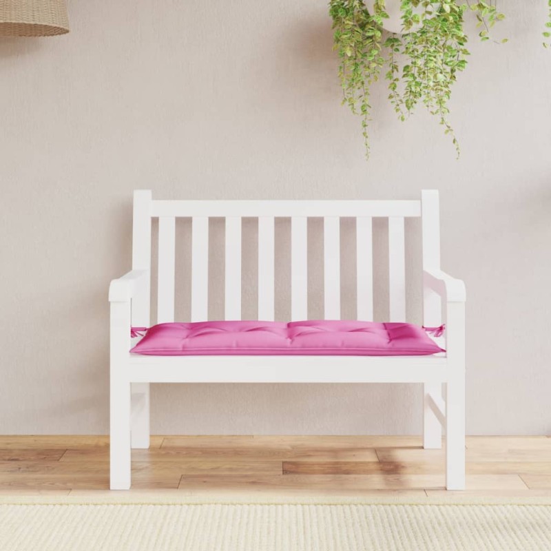 Almofadão p/ banco de jardim 100x50x7 cm tecido oxford rosa-Almofadas para poltronas e sofás-Home Retail