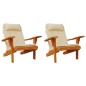 Almofadões p/ cadeira adirondack 2 pcs tecido oxford bege