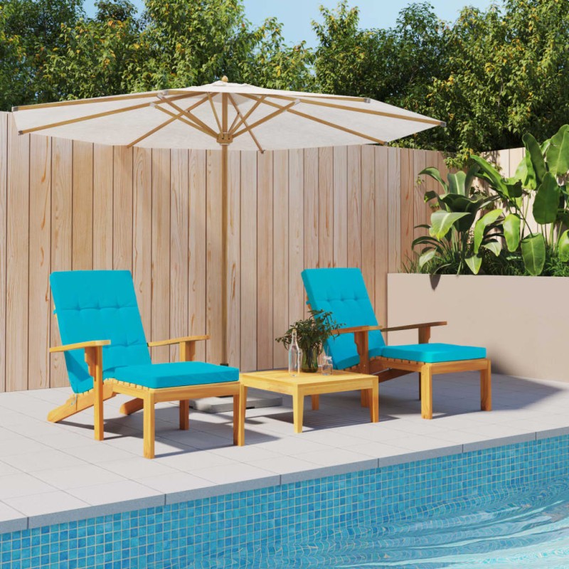 Almofadões p/ cadeira de terraço 2 pcs tecido oxford turquesa-Almofadas para poltronas e sofás-Home Retail