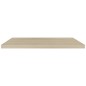 Prateleiras parede suspensas 2 pcs 90x23,5x3,8cm MDF carvalho