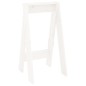 Bancos 2 pcs 40x40x75 cm pinho maciço branco