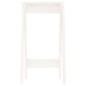 Bancos 2 pcs 40x40x75 cm pinho maciço branco