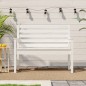 Banco de jardim 109x48x91,5 cm madeira de pinho maciça branco