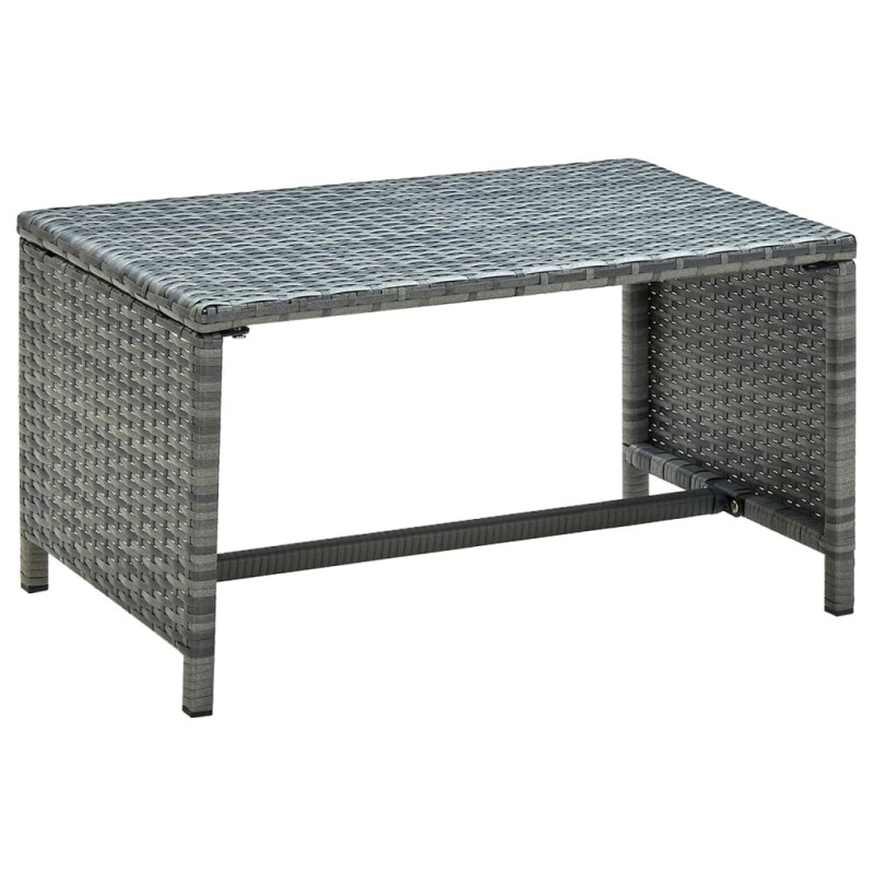 Mesa de centro 70x40x38 cm vime PE antracite-Mesas de centro-Home Retail