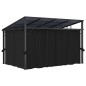 Gazebo com cortina 405x294x244 cm antracite