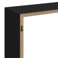 Prateleiras de parede em forma de cubo 3 pcs MDF preto