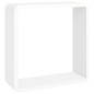 Prateleiras de parede em forma de cubo 3 pcs MDF branco