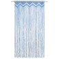 Cortina macramé 140x240 cm algodão azul