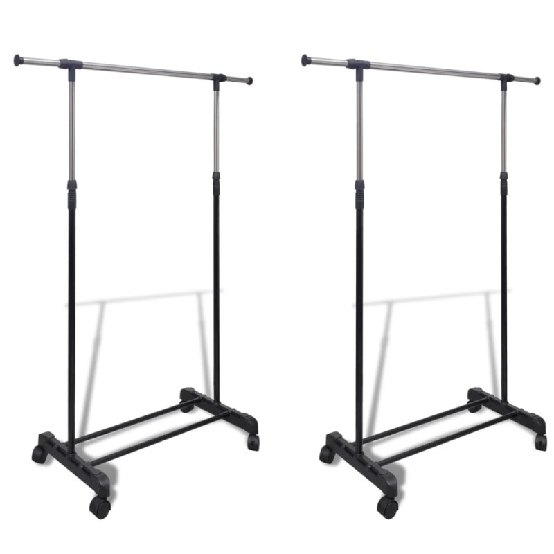 Cabide para roupas ajustável com 1 varão 2 pcs-Cabides para vestidos-Home Retail