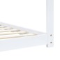 Estrutura de cama para crianças 90x200 cm pinho maciço branco