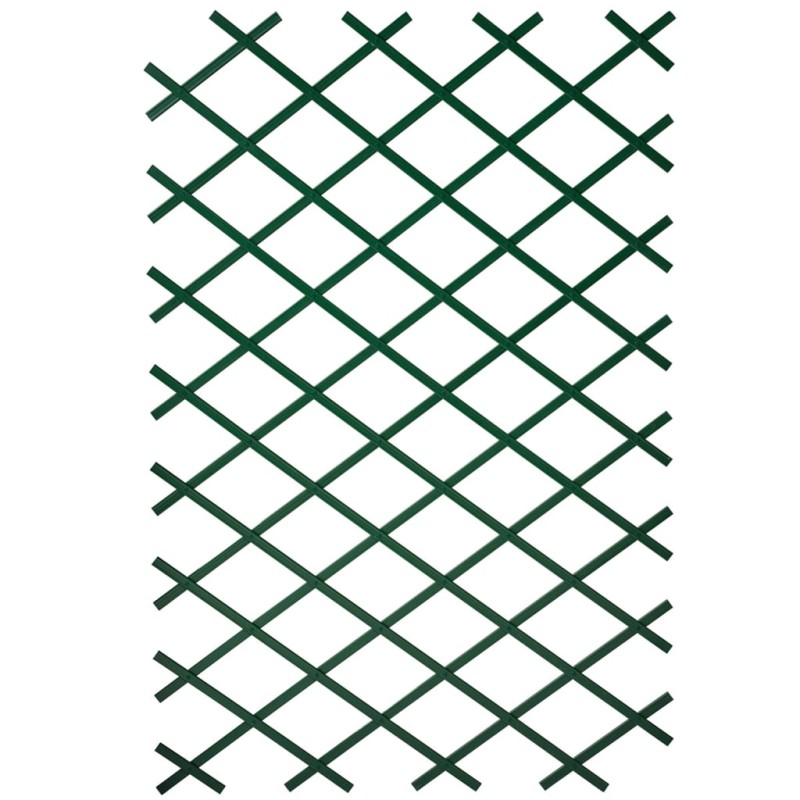 Nature Treliças de jardim 2 pcs 100x200 cm PVC verde-Arcos, treliças e pérgolas de jardim-Home Retail