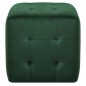 Pufe 2 pcs 30x30x30 cm veludo verde