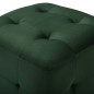 Pufe 2 pcs 30x30x30 cm veludo verde