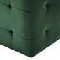 Pufe 2 pcs 30x30x30 cm veludo verde