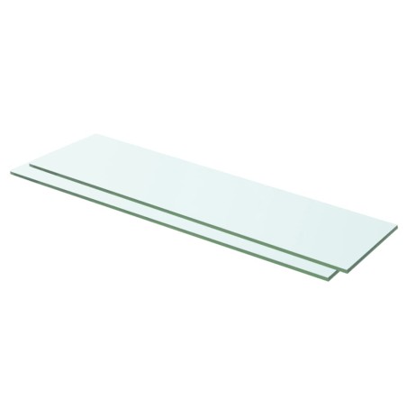 Prateleiras 2 pcs 60x12 cm vidro transparente