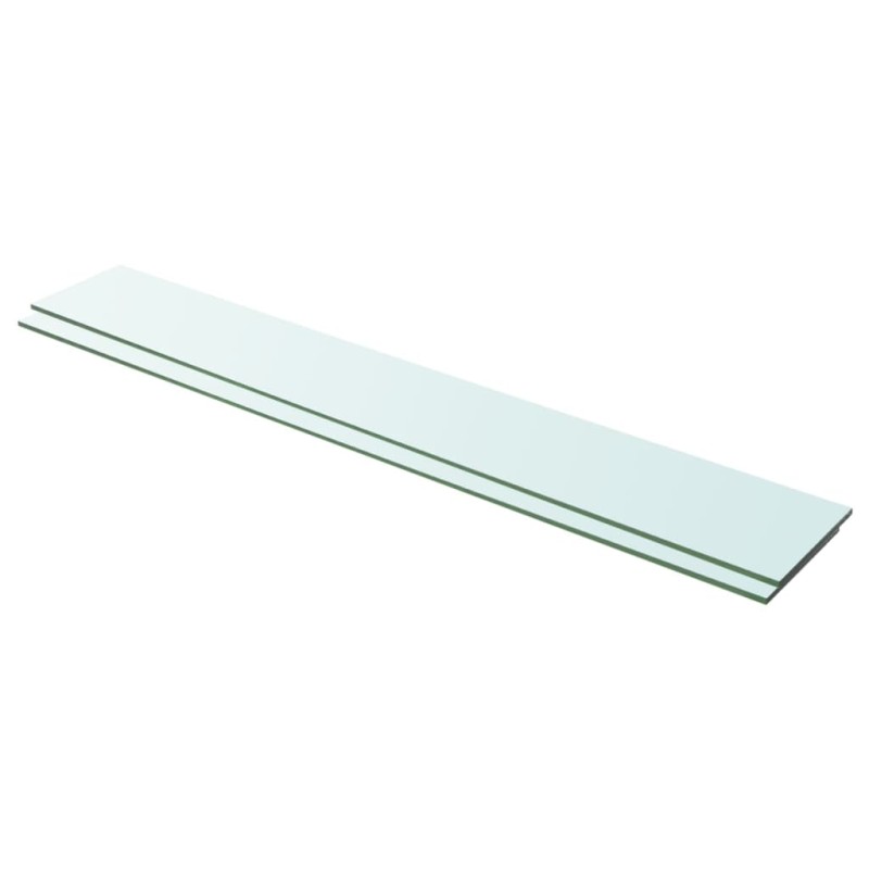 Prateleiras 2 pcs 100x15 cm vidro transparente-Prateleiras-Home Retail