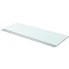 Prateleiras 2 pcs 80x30 cm vidro transparente