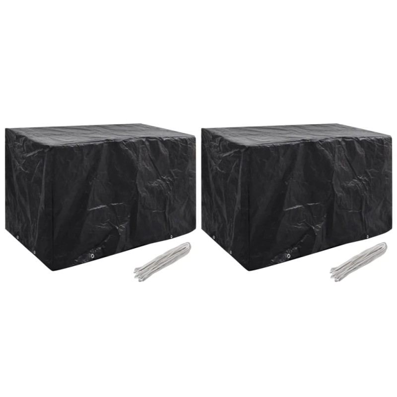 Capas para mobiliário de jardim 2 pcs 8 ilhós 140x70x90 cm-Capas para móveis de jardim-Home Retail