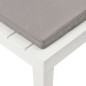 3 pcs conjunto lounge para jardim plástico branco