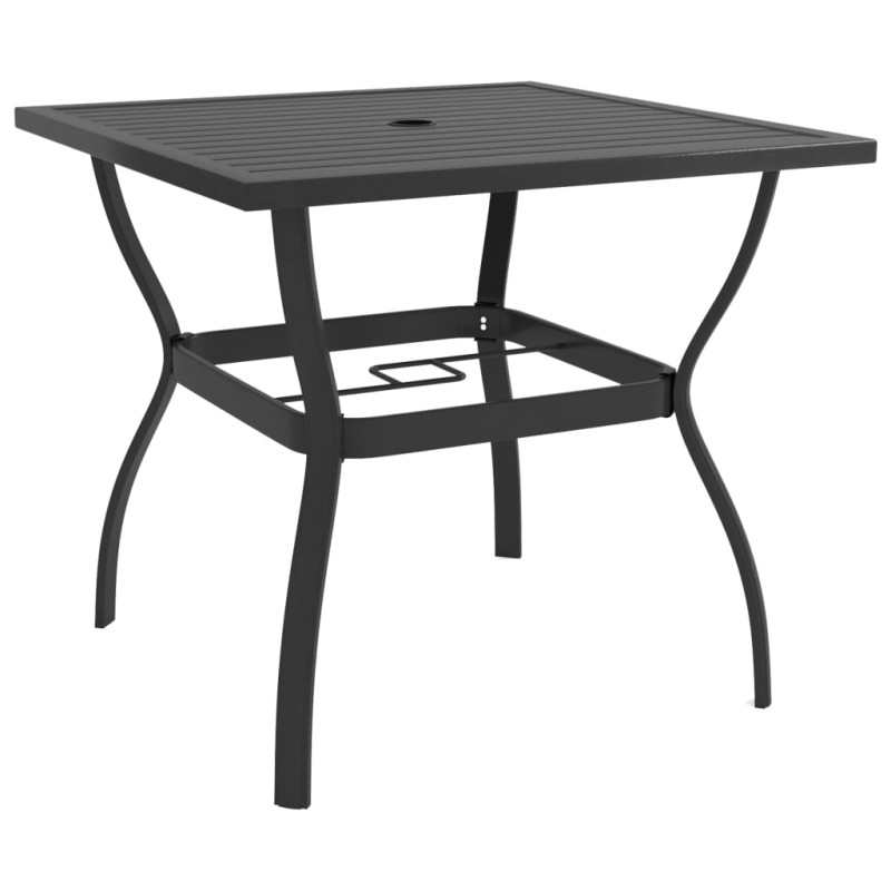 Mesa de jardim 81,5x81,5x72 cm aço antracite-Mesas de jardim-Home Retail