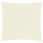 Para-sol estilo vela 160 g/m² 6x6 m PEAD cor creme