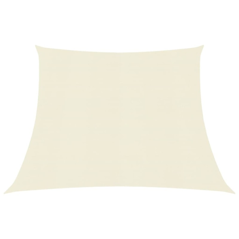 Para-sol estilo vela 160 g/m² 3/4x2 m PEAD cor creme-Guarda-sóis e telas de varanda-Home Retail