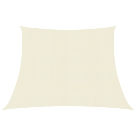 Para-sol estilo vela 160 g/m² 3/4x2 m PEAD cor creme