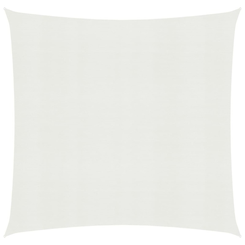 Para-sol estilo vela 160 g/m² 6x6 m PEAD branco-Guarda-sóis e telas de varanda-Home Retail