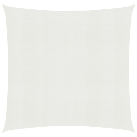 Para-sol estilo vela 160 g/m² 6x6 m PEAD branco