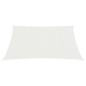 Para-sol estilo vela 160 g/m² 2,5x3 m PEAD branco