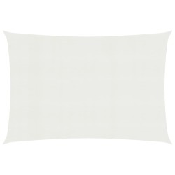 Para-sol estilo vela 160 g/m² 5x7 m PEAD branco