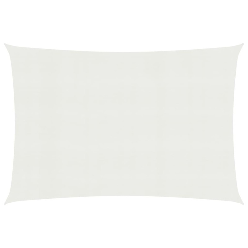 Para-sol estilo vela 160 g/m² 5x7 m PEAD branco-Guarda-sóis e telas de varanda-Home Retail