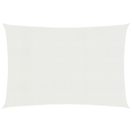 Para-sol estilo vela 160 g/m² 5x7 m PEAD branco