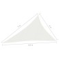 Para-sol estilo vela 160 g/m² 4x5x6,8 m PEAD branco