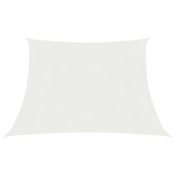 Para-sol estilo vela 160 g/m² 4/5x3 m PEAD branco