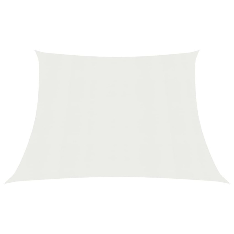 Para-sol estilo vela 160 g/m² 4/5x3 m PEAD branco-Guarda-sóis e telas de varanda-Home Retail