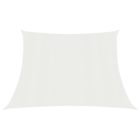 Para-sol estilo vela 160 g/m² 4/5x3 m PEAD branco