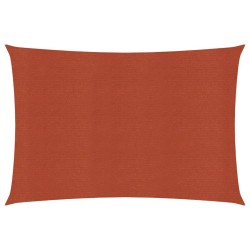 Para-sol estilo vela 160 g/m² 2x3 m PEAD terracota