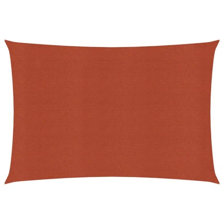 Para-sol estilo vela 160 g/m² 2x3 m PEAD terracota