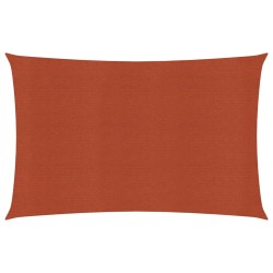 Para-sol estilo vela 160 g/m² 2x4,5 m PEAD terracota