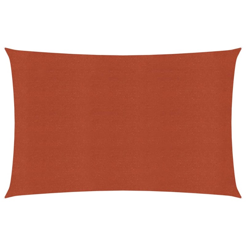 Para-sol estilo vela 160 g/m² 2x4,5 m PEAD terracota-Guarda-sóis e telas de varanda-Home Retail