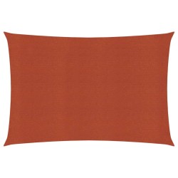 Para-sol estilo vela 160 g/m² 4x6 m PEAD terracota